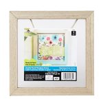 Plaid Wood Surfaces Square with Plexiglass Double Pane Frame - 1 Each