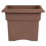 Bloem Veranda 18" Deck Box Planter - Chocolate