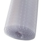 Resilia Industrial-Grade Floor Protector for Deep Pile Carpet with Crosshatch Pattern, Clear, Easy-to-Clean Plastic Mat, 24 Inches x 12 Feet, for