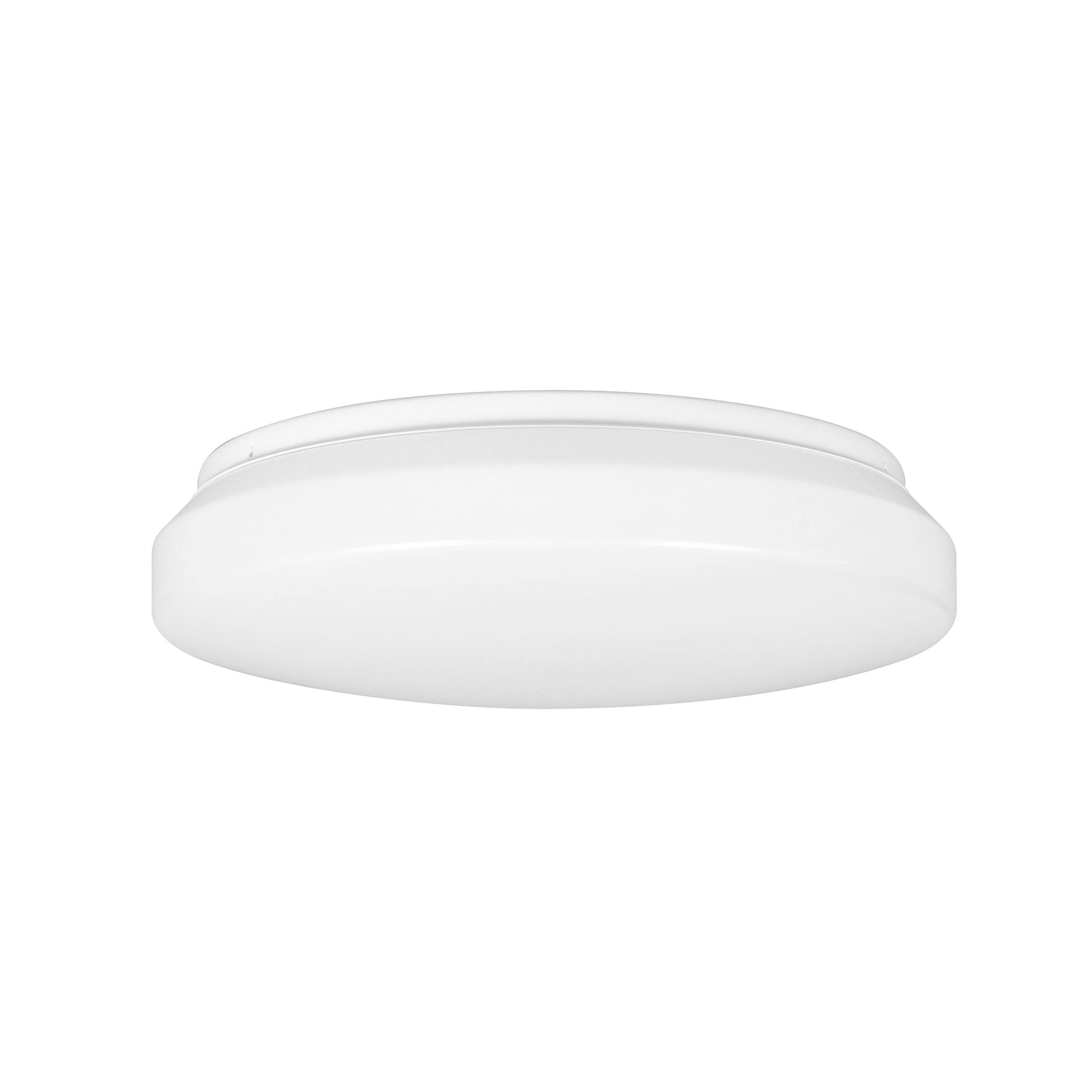1c390df17aab88cdbf91ad3941afce9881bf2884bb5aabf60af4ef2a68618e16.jpg Mainstays LED Flush Mount Ceiling Fixture Bulb, White Finish - 1 Each - Image 1