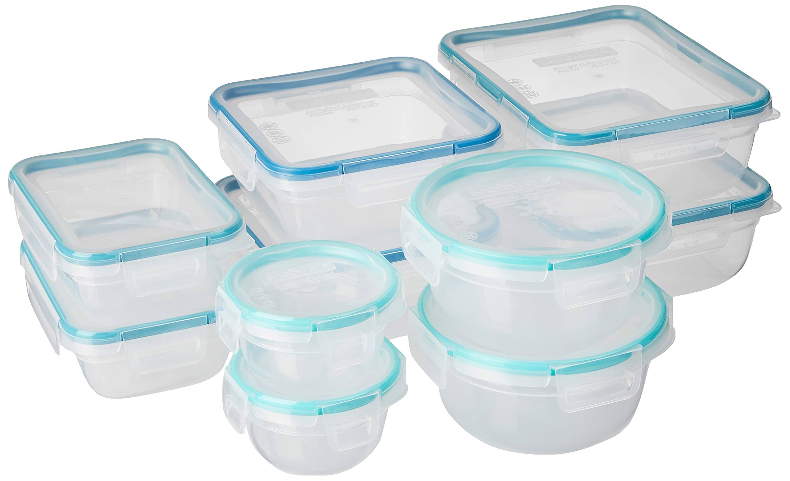 1c394382d4089656c3be2a6acfb499021356bc73ccdcf9fe14067334ea72ed8a.jpg Snapware Total Solutions 20-Piece Plastic Food Storage Container Set - Image 1