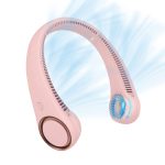 cIVPOWER Portable Neck Fan, Hands Free Bladeless Fan, Cooling Personal Fan,3 Speeds Adjustment,78 Air Outlet, Headphone Design, Rechargeable, USB