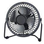 Mainstays 4 inch Metal USB Table Desk Fan Pivoting Whisper Quiet Mini New