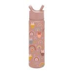 Simple Modern Disney Water Bottle with Straw Lid Vacuum Insulated Stainless Steel Thermos | Leak Proof Flask, Travel | 22oz Minnie Mouse Mauve