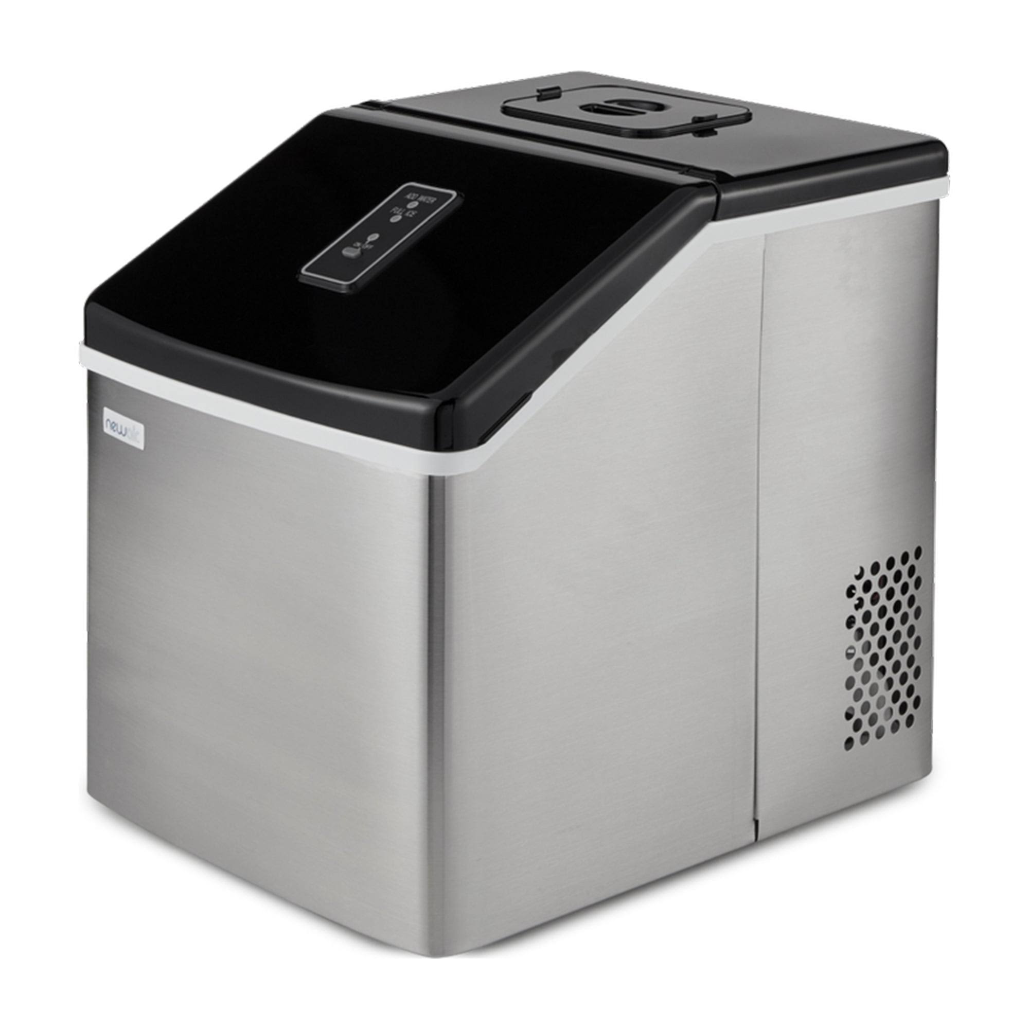 1c8b9786f455f1de87252ce40d022cfc56e1aed3605c247d03422d69ff4c2adf.jpg NewAir - 11.3" 40-lb. Compact Portable Ice Maker - Stainless Steel - Image 1
