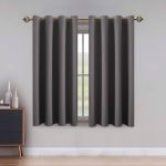 LUSHLEAF Blackout Curtains for Bedroom, Solid Thermal Insulated with Grommet Noise Reduction Window Drapes, Room Darkening Curtains for Living Room, 2