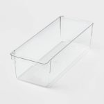 5.5"x14.5"x4" Narrow Fridge & Pantry Bin Clear - Brightroom