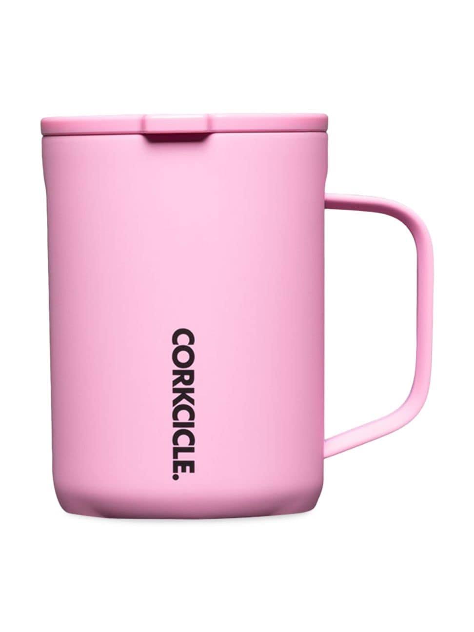 1d4440542376bd0d35f2062ce32201b255d9561b31ca9616518b6f5dd64f5c34.jpg Corkcicle Coffee Mug 16oz Sun Soaked Pink - Image 1