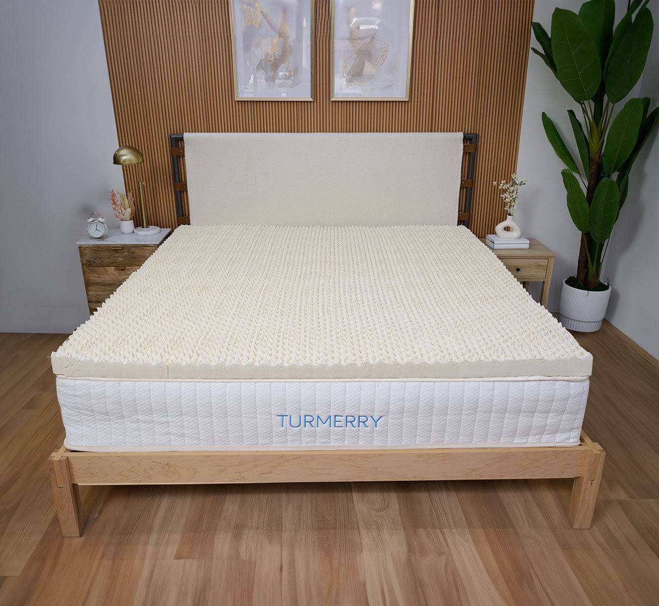 1d9d9287dffb044ef1ec272dee90c442beef830aa013e5e65acb4a16196ef9d8.jpg Egg Crate Mattress Topper - Turmerry Twin / 2.4 inch Egg Crate / Soft - Image 1