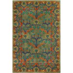 Maribel Hand-Tufted Wool Taupe/Rust/Teal Area Rug Birch Lane Rug Size: Rectangle 3'9" x 5'9"