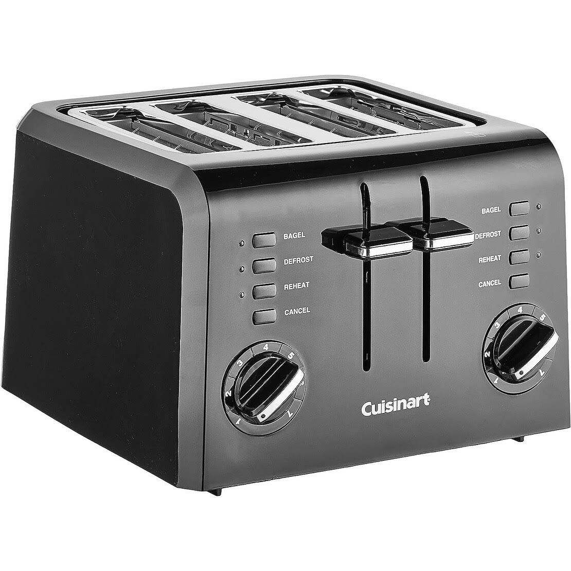 1e1f5bab8b66cfba3c9c49a99116c79b2ce1a3b75dcbee581624121ff2f59e9e.jpg Cuisinart 4-Slice Toaster - Black - CPT-142BK - Image 1