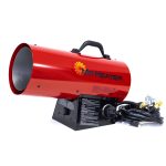 Mr. Heater Mh60cfav Portable Outdoor 60,000 BTU Forced Air Propane Shop Heater, Red