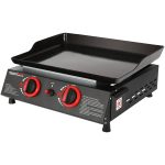 Royal Gourmet 18" PD1203A 2-Burner Portable Countertop Griddle, 16,000 BTU Gas Grill Griddle