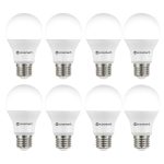60 Watt Equivalent A19 Non Dimmable LED Light Bulb Soft White 8 Pack