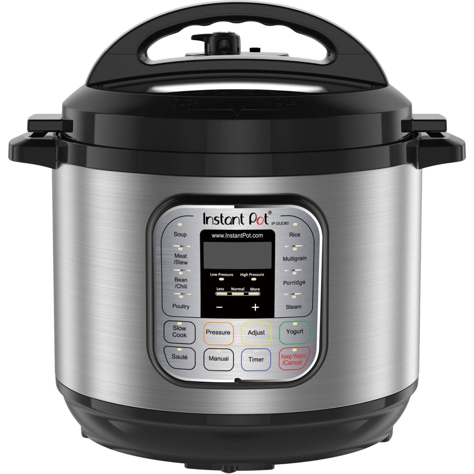 1e656663e0ca0ccf30284b9d1650e20e83c033e90be9ddf8ec1382fbdbbc66a6.jpg Instant Pot DUO80 7-In-1 Multi-Functional Electric Pressure Cooker, 8 qt - Image 1