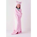The Company Store Plush Cat Pink Solid Throw Blanket