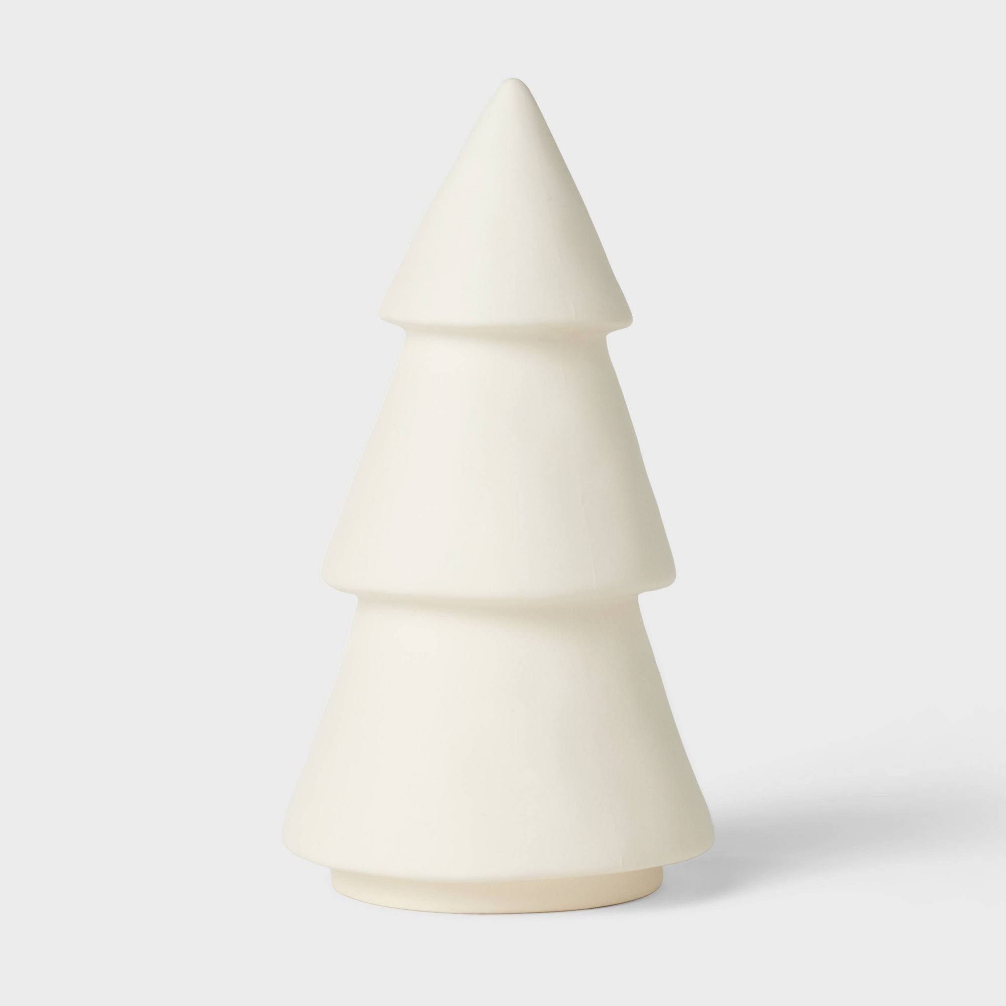 1eabbc090600f894c885612784fd22026b40485f2b7bb53b01c5547548ccbd2b.jpg Large Matte Ceramic Christmas Tree Figure - Threshold Designed with Studio McGee - Image 1
