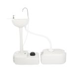 Portable Camping Sink Hand Wash Station Basin Water Tank White