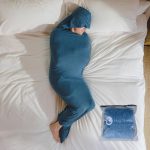 Hug Sleep - Hooded Sleep Pod Move - Wearable Cooling Sensory Compression Blanket - Shark Tank - Machine Washable - Weighted Blanket Alternative -