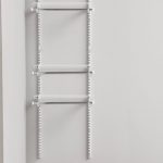 Rubbermaid 2-4ft Steel Expandable Closet Kit Organization Storage Solution, White