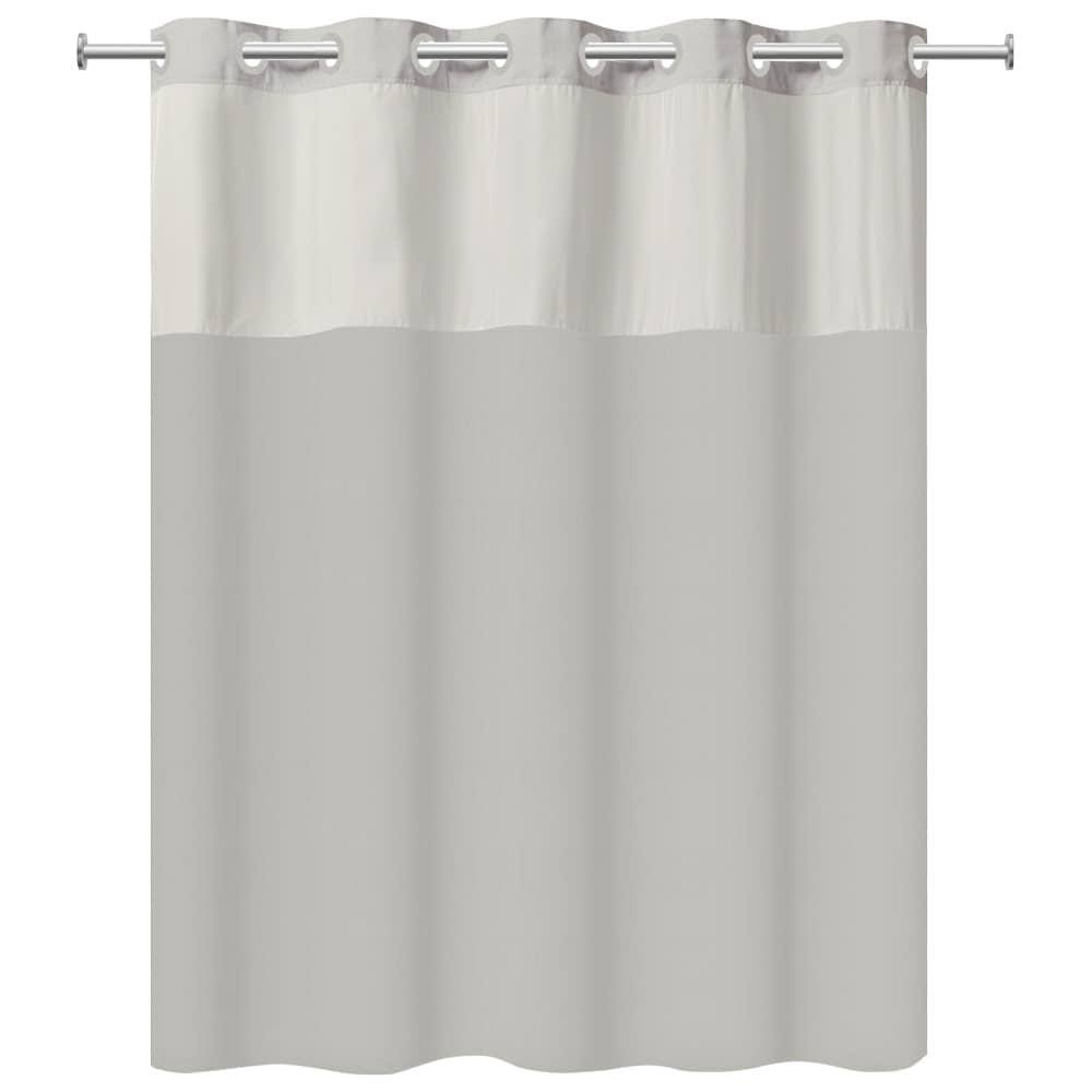 1eef42777c3dbf47de94e30b58df262e03f7d5a316214361887c60457ee80814.jpg Hookless Plainweave 71" x 74" Shower Curtain in Clay - Image 1