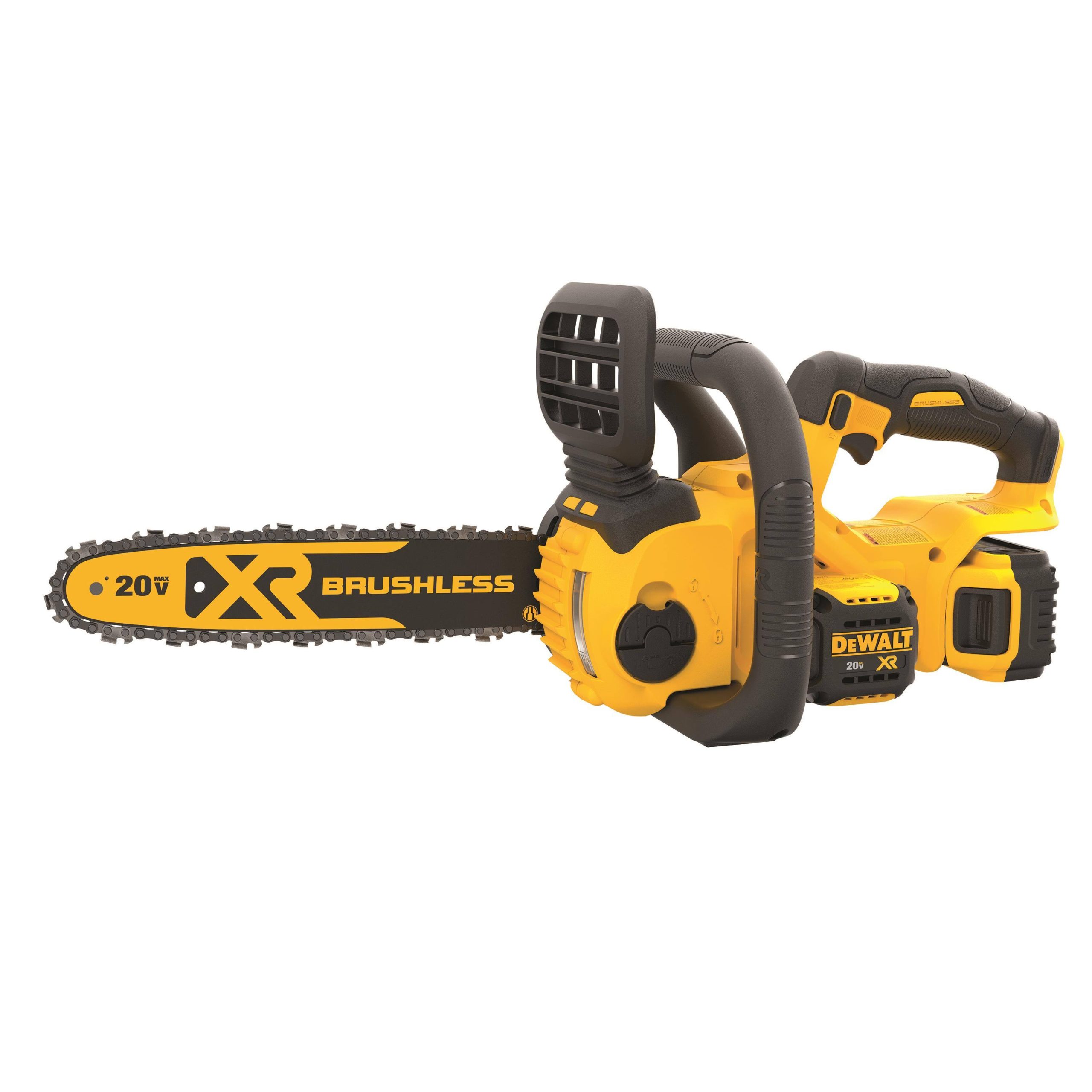 1ef7d1d9486aa47cf62b4f9039f88daa214af02a1348b59cf49f3aa312b1ec43.jpg DeWalt 20V Max 12" Chainsaw Kit - DCCS620P1 - Image 1
