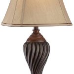 Regency Hill Carved Two-Tone Brown Table Lamp