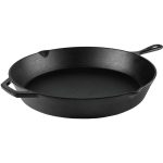 Ozark Trail Pre-Seasoned Cast Iron Skillet, Black, 15"