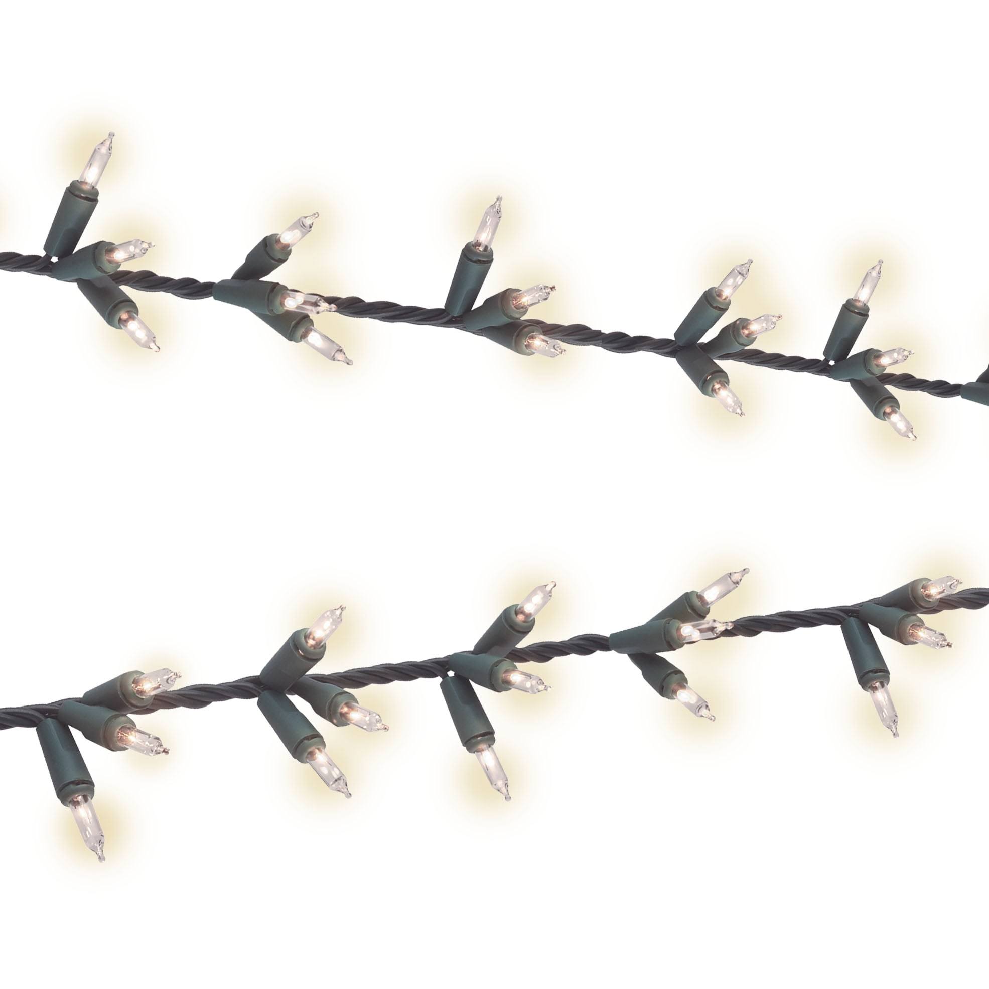 1f5023f9bbe17a00a8219089e02aab17391810f3c76f3b0205b2ad121ff949a4.jpg Sylvania Stay-lit Platinum Warm White LED Cluster Strings Lights, 13.5, Green Wire (150 Count), Holiday Lighting - Image 1