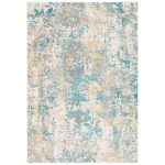 Agdal Ivory/Teal/Gold Area Rug Zipcode Design Rug Size Rectangle 5'3