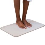 Dorai Home Bath Stone ÿ Luxury Diatomite Stone Bath Mat ÿ Instantly Removes Water ÿ Non-Slip Surface ÿ Modern and Stylish Design ÿ Rain Sandstone