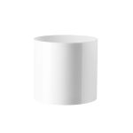 Royal Imports Flower Acrylic Vases Cylinders - Decorative Centerpiece Display for Home or Wedding - Non Breakable Plastic, 4" - White