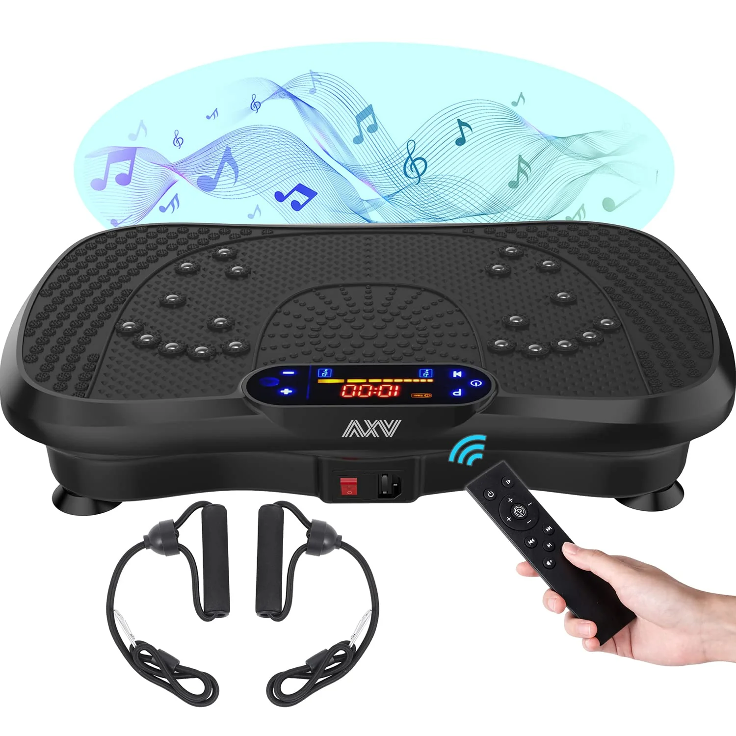 1f97e741147558ebf3b89742dd4614ea0277ba1accad814e6377a4da5772259d.webp AXV Vibration Plate Exercise Machine Whole Body Workout - Image 1