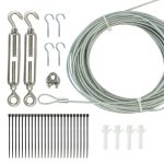 Newhouse Lighting STRINGKIT2 48 ft. String Light Hanging, Mounting Kit, Wire, Mounting Hooks