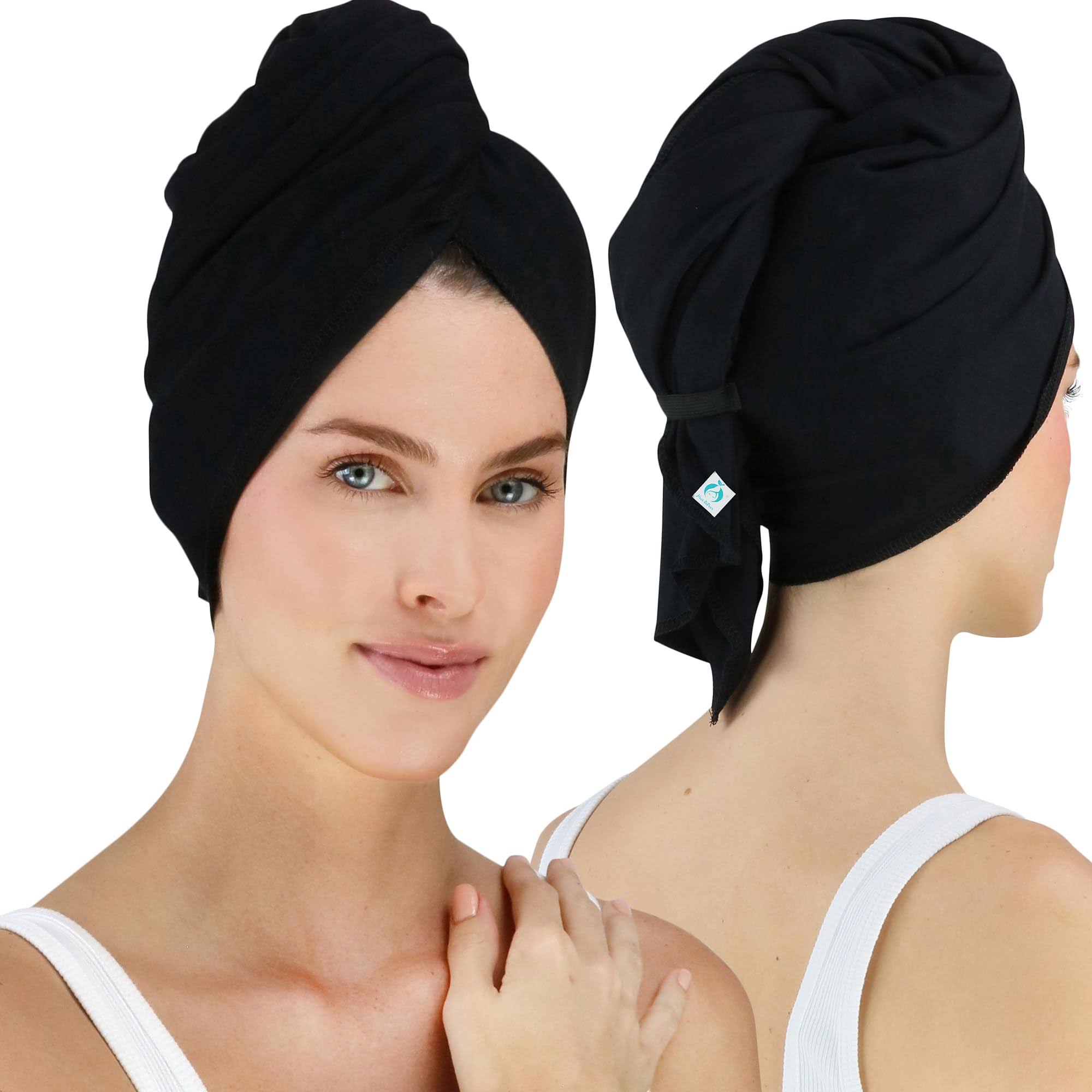 1fba3f1fc46b381c89e0934df1da627e6c28f748a1076a571b046c245dfe026f.jpg Hair RePear Anti Frizz Premium Cotton Hair Towel Enhances Healthy Natural Hair - Plop Wrap Scrunch Curly Wavy or Straight Hair -All Hair Types - Image 1
