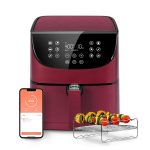 Cosori Pro Gen II New 5.8-Quart Smart Air Fryer, XL Large 13-in-1 Voice Control, Red