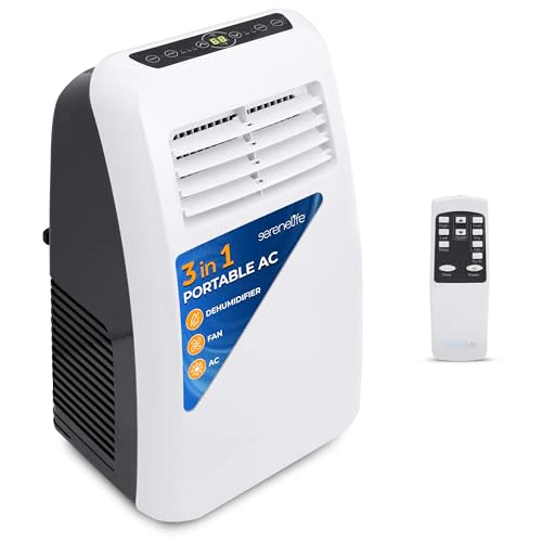 200c93cca04ee279bc618eae72311cbac27c2205726b900685a92ad153045c5b.webp SereneLife 3-in-1 Portable Air Conditioner with Dehumidifier - Image 1