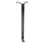 Haute Decor Christmas Adapt Adjustable Top & Bottom Wreath Hanger Brushed Nickel