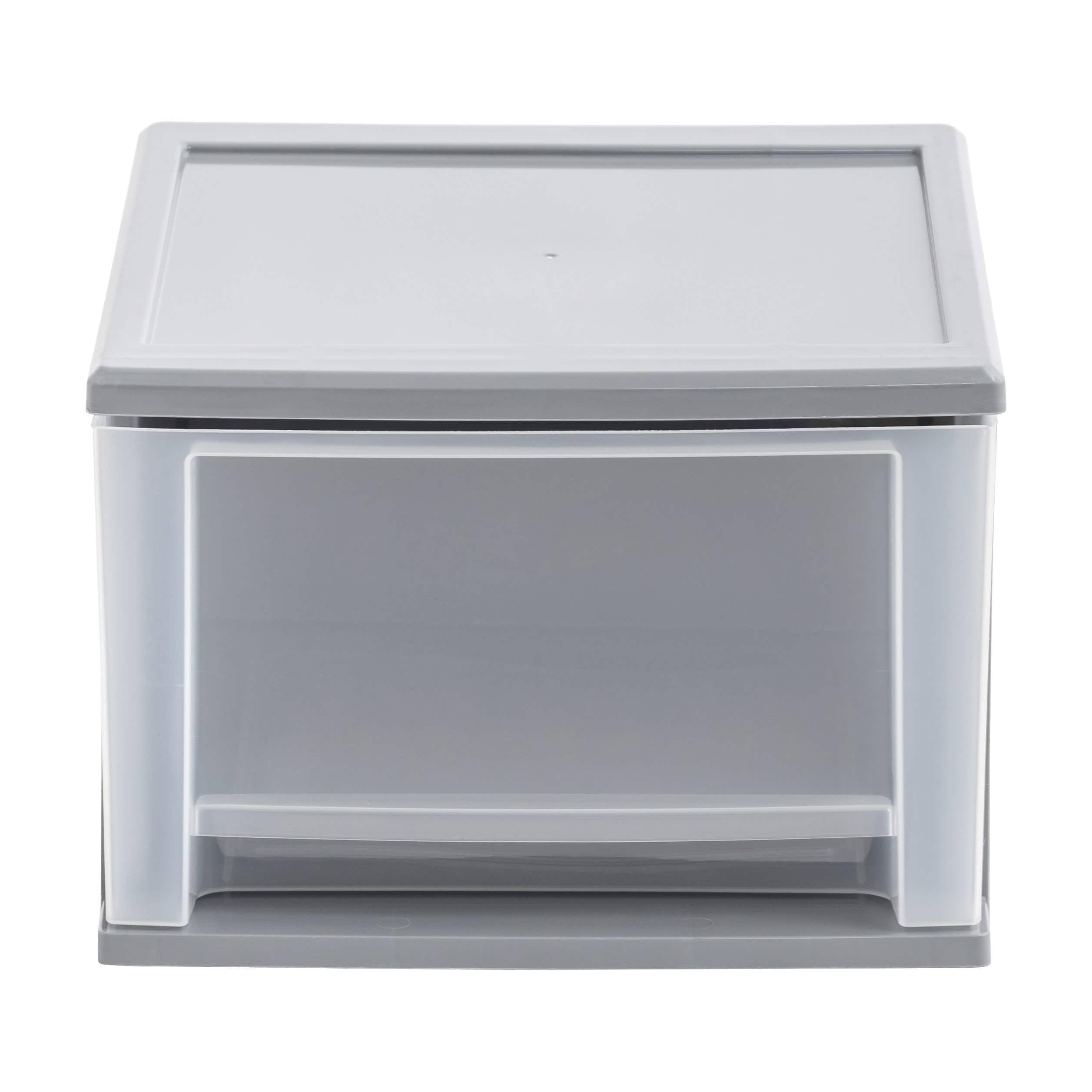 201c47c5eaca9efe677c1d893c02dfad48736010e8bdde0b780a6a28fc5395a5.jpg Iris 12" W Stackable Storage Drawer, Pack of 3 - Image 1