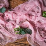 CV Linens Cheesecloth Table Runner 25" x 16ft - Dusty Rose