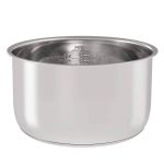 SIcHEER Stainless Steel Inner Pot Replacement Insert Liner Accessory Compatible with Ninja Foodi 6.5 Quart