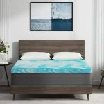 MLILY Ego 3 inch Memory Foam Mattress Topper, Full size, Blue