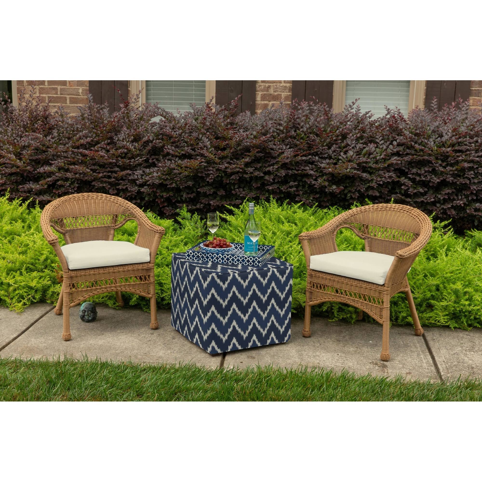 20885af9dd710a4f8bbdd4483fe4634eadece65b419a81c7357b40a652776262.jpg Sunbrella Wicker Seat Pad - Canvas Canvas - Image 1