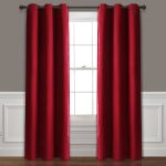 Lush Decor Absolute Blackout Window Curtain Panels Burgundy 76x84 Set Each 38x84