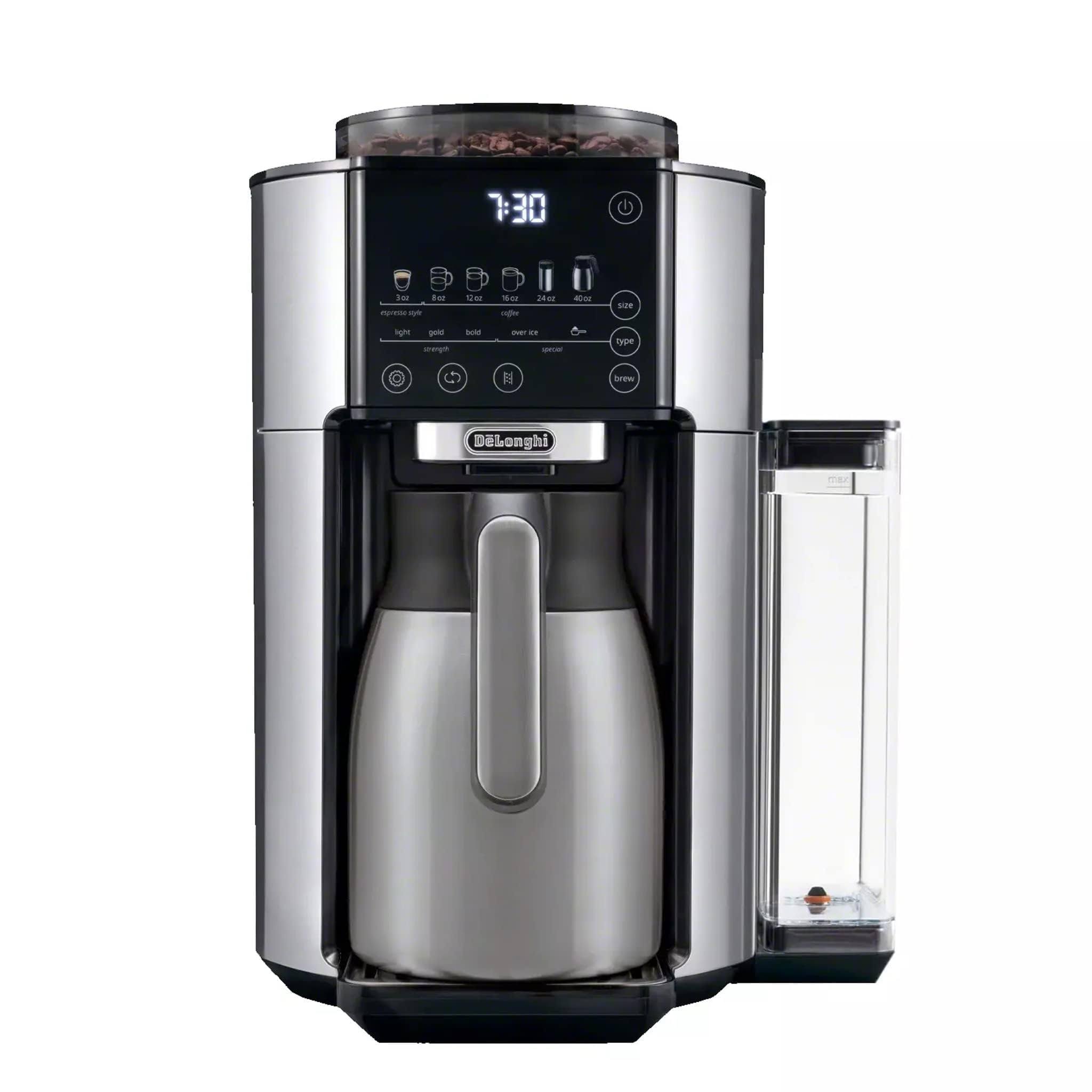 20b3b6701034590feab774e5d94cc8b6ddf0fe30f2ddc76944ae835467ef4361.jpg De'Longhi TrueBrew Drip Coffee Maker - Stainless with Thermal Carafe - Image 1