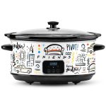 Friends 7 Qt. White Digital Slow Cooker