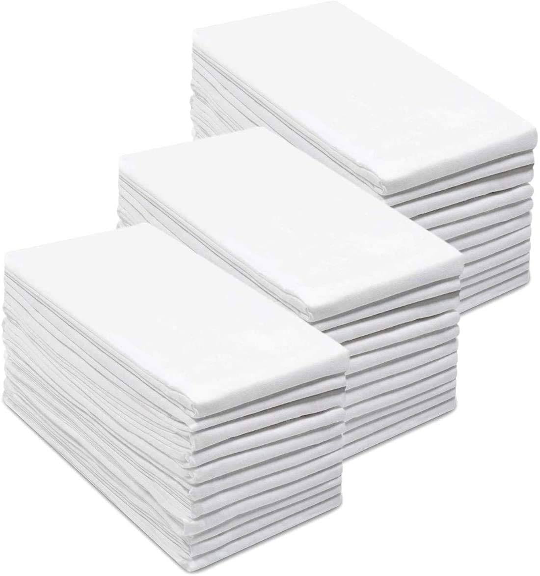 20c4794c2d2c798ab0e7f93f274e3d9743b1df858b736cc0972043bd5b701e35.jpg Simpli-Magic 79374 Flour Sack Kitchen Towels, Pack of 14, White - Image 1