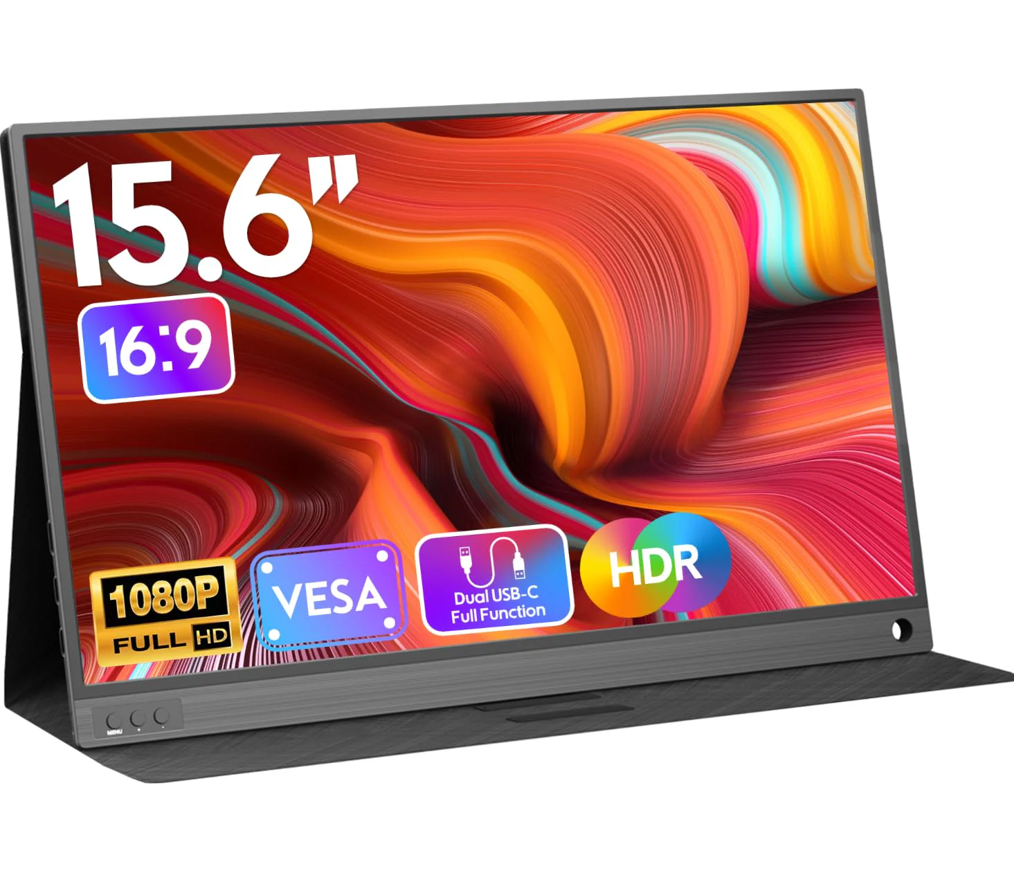 20ce76d60d7e4832bbe833f057bc9fa1ca537a6a59dddad73f0d2ef2a9f58bc4.webp ZSCMALLS Portable Monitor 15.6 Inch Full HD - Image 1