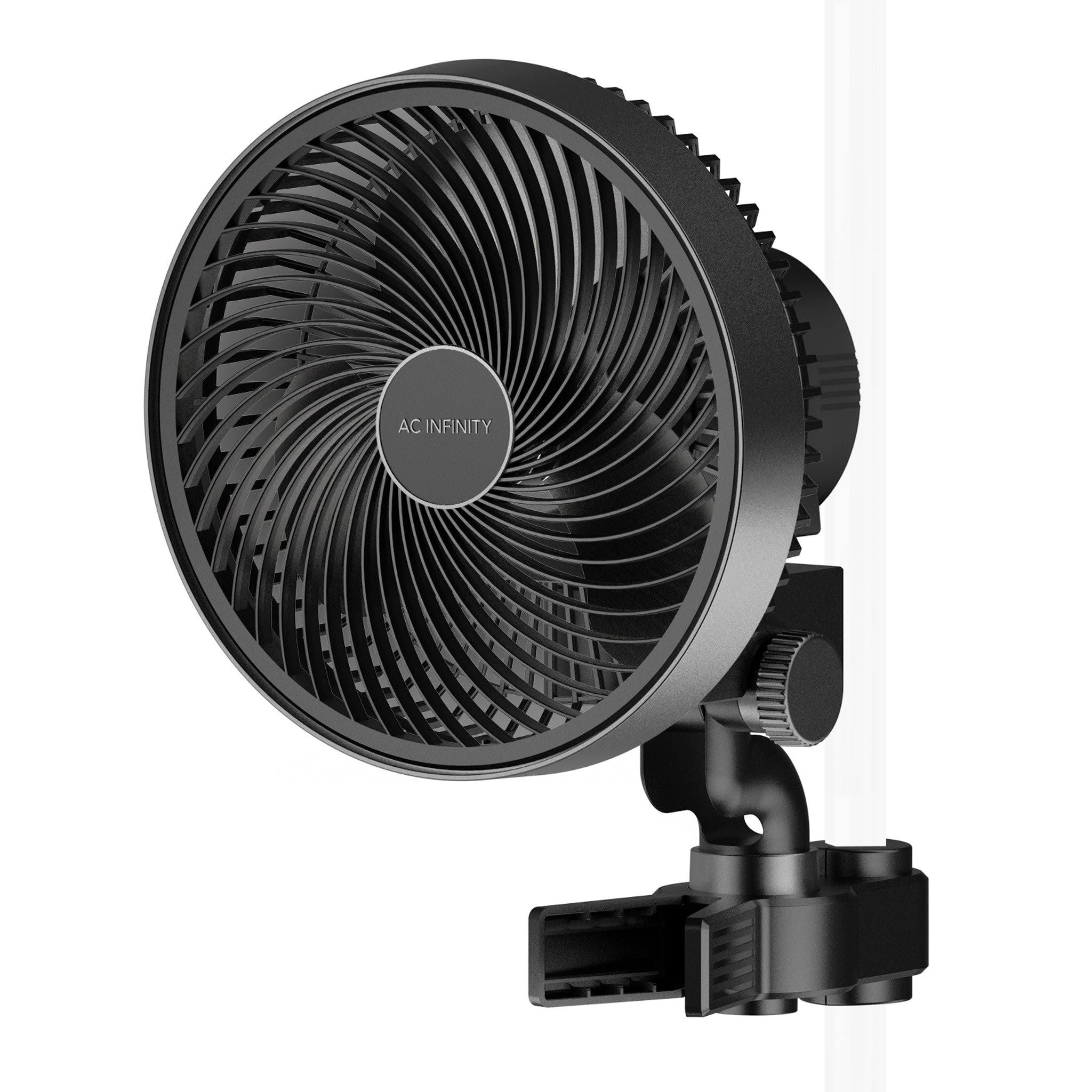 AC Infinity Cloudray S6, Grow Tent Clip Fan 6�� with 10 Speeds, EC-Motor, Auto Oscillation