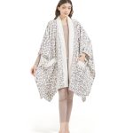 Charter Club Cozy Plush Wrap Robe Throw, 50" x 70", Created for Macy's - Snow Leopard